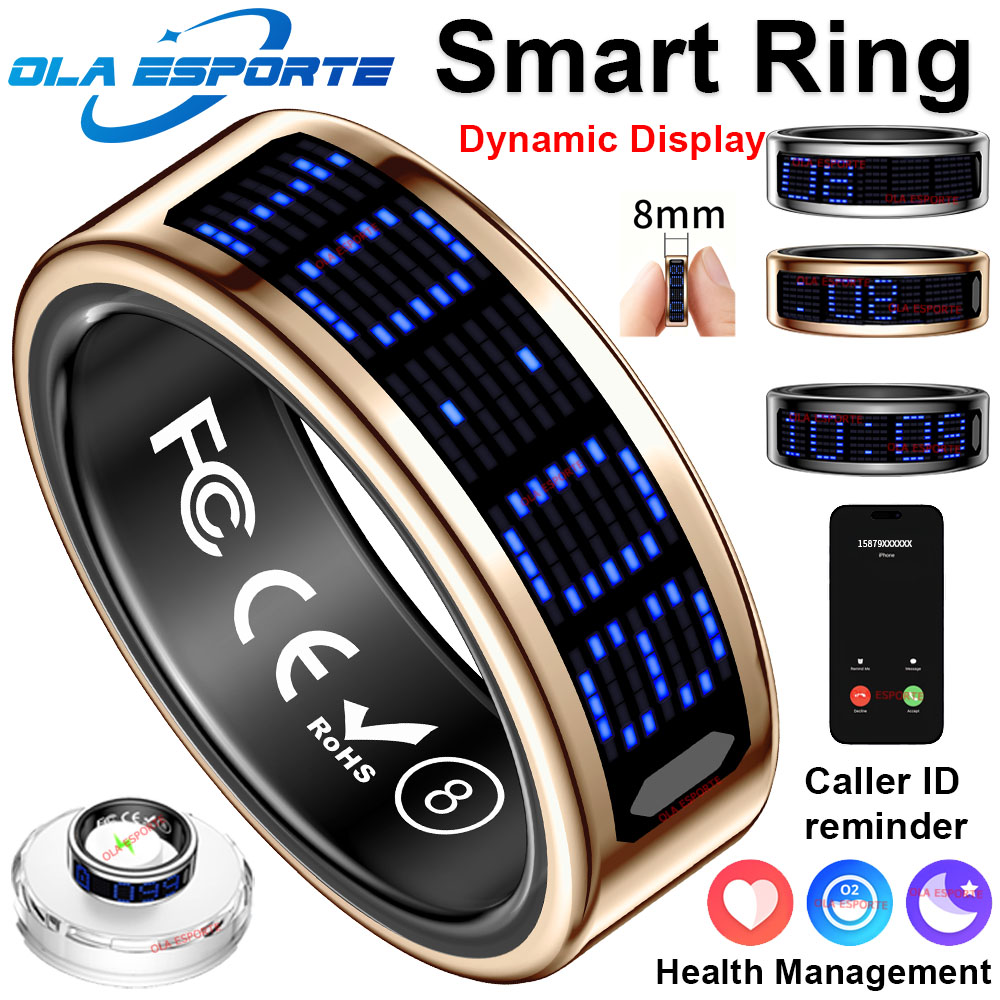Health Monitors - New Ultra-thin Lightweight Smart Ring Multi-functional