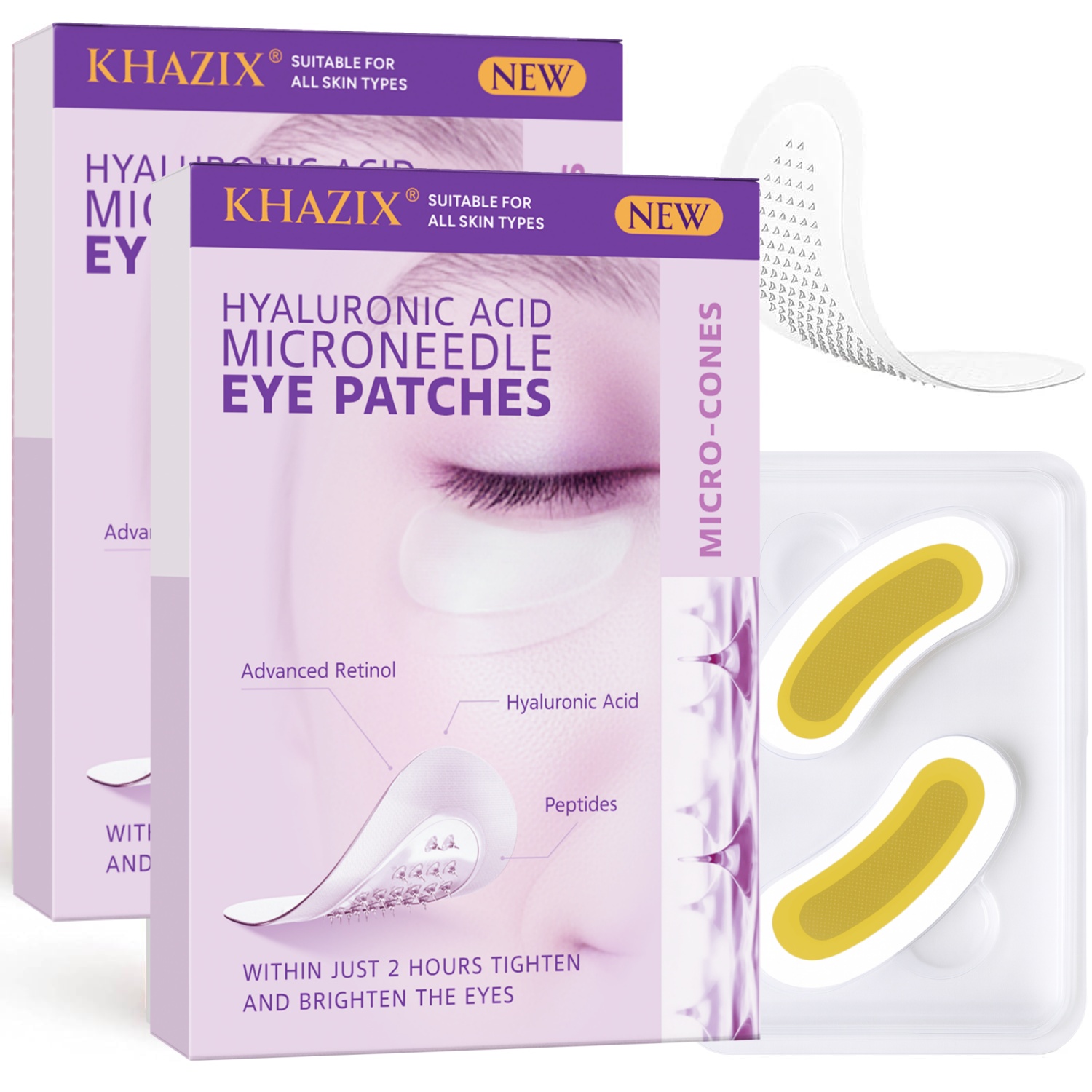 Skincare - Hyaluronic Acid Retinol Microneedle Eye Patches,