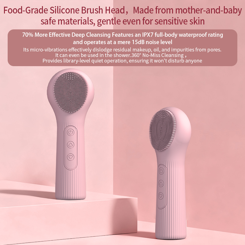 Silicone Cleansing Brush Recha - Silicone Face Scrubber Electric ulasan dan harga