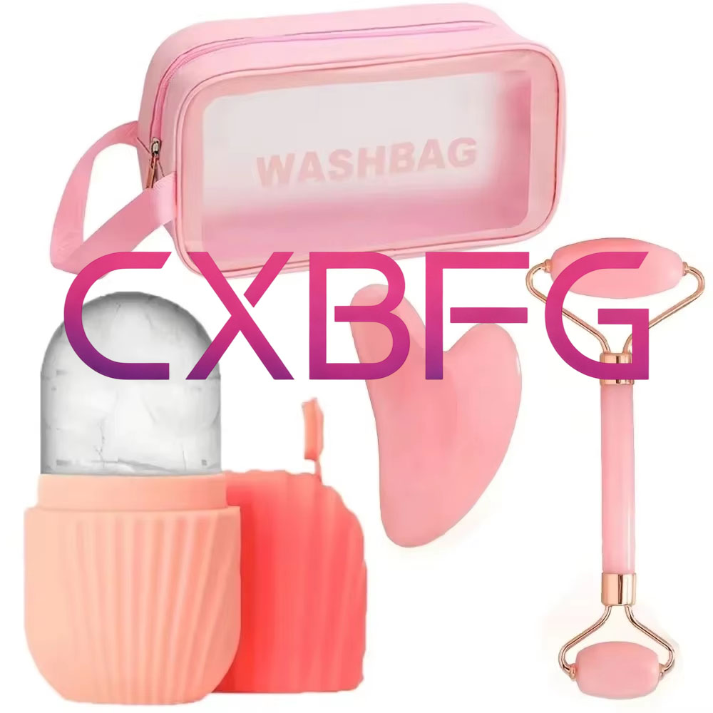 4/1Pcs Face Massage Set Double - Face Ice Roller Puffiness ulasan dan harga