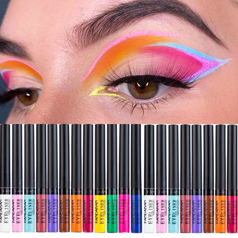 12 Colors Colorful Liquid Eyel - Waterproof Liquid Eyeliner Pen ulasan dan harga