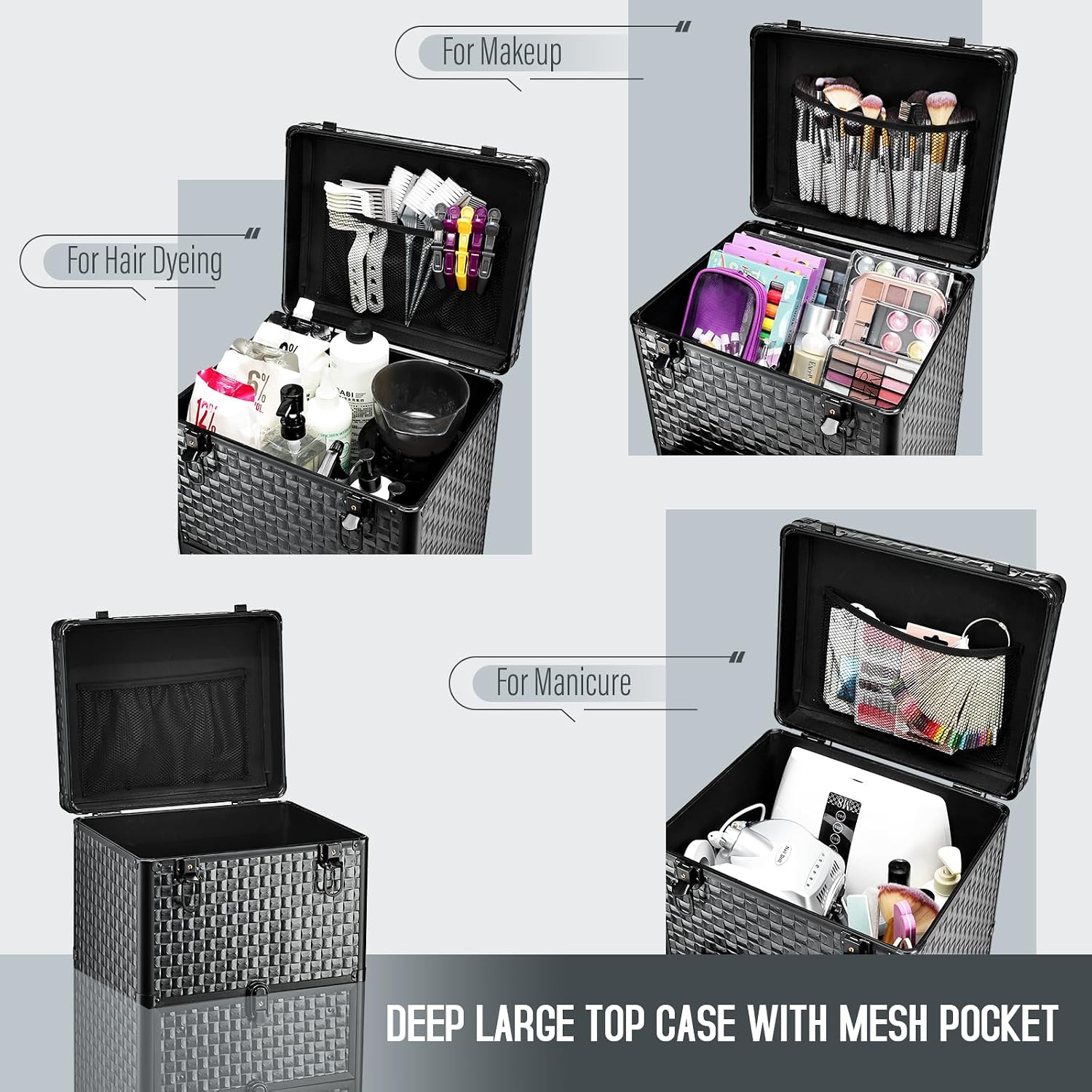 Rolling Salon Cart with 3 Draw - Makeup ulasan dan harga