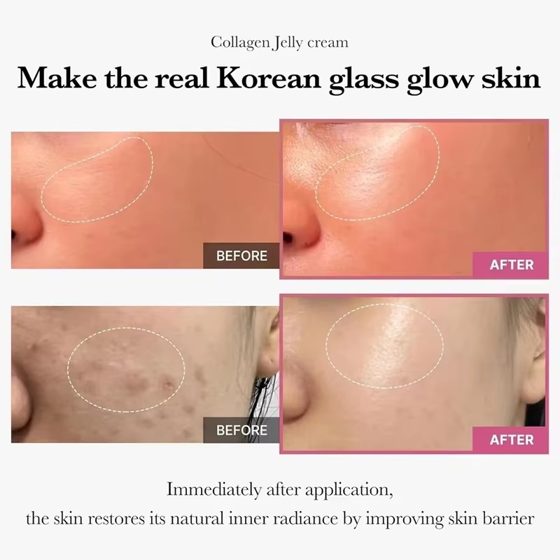 100g Jelly Face Cream Collagen - Niacinamide Pore Shrinking Essence ulasan dan harga