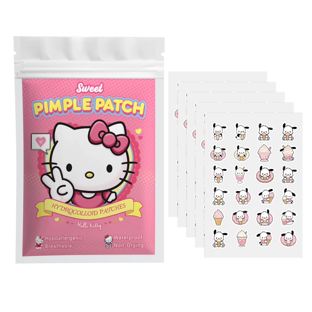 48/120PCS hello kitty Acne pat - Hydrocolloid Pimple Patch ulasan dan harga
