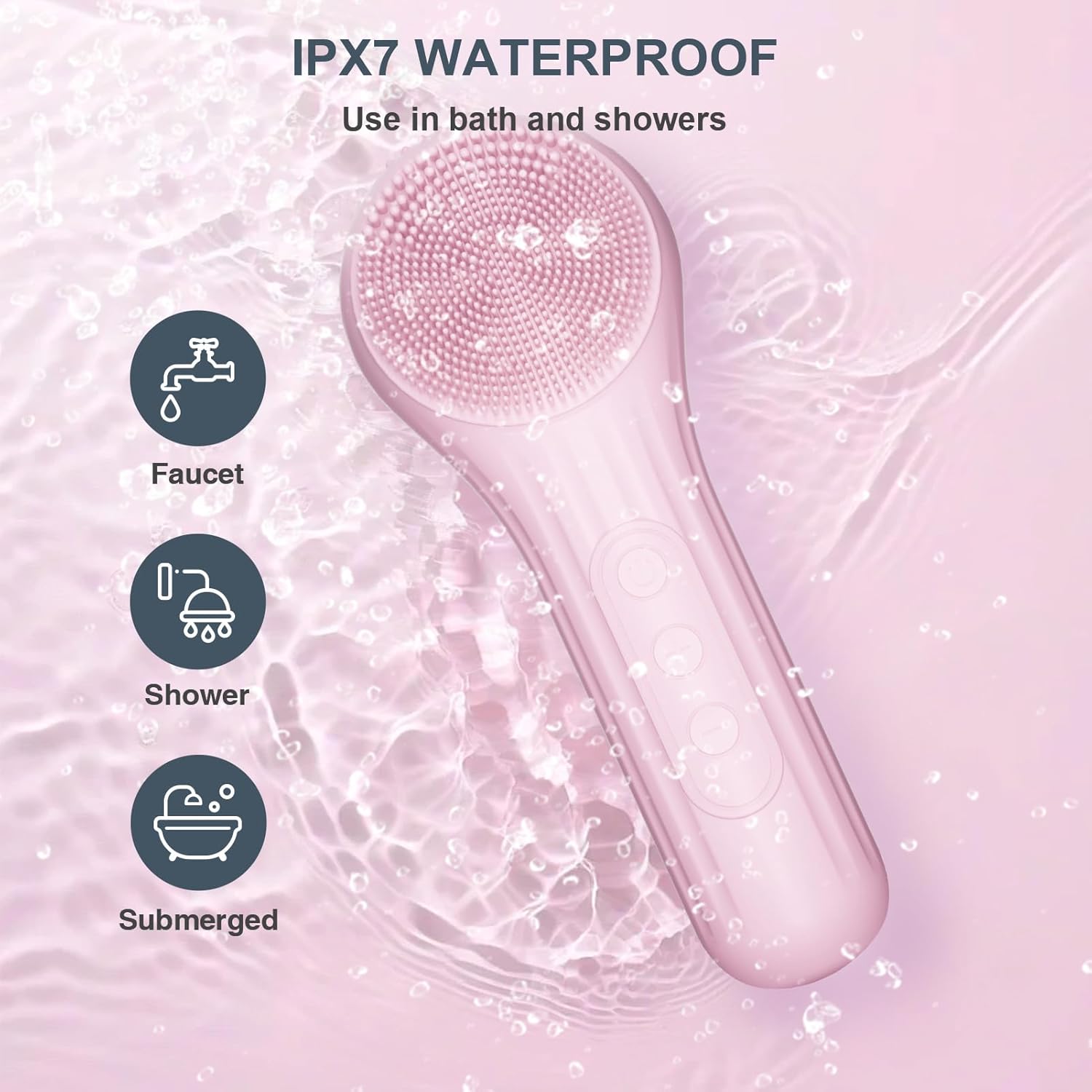 Silicone Face Scrubber, Waterp - Silicone Face Scrubber Electric ulasan dan harga