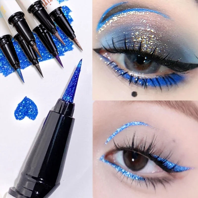 6 Colors Ultra-thin Pearlescen - Waterproof Liquid Eyeliner Pen ulasan dan harga