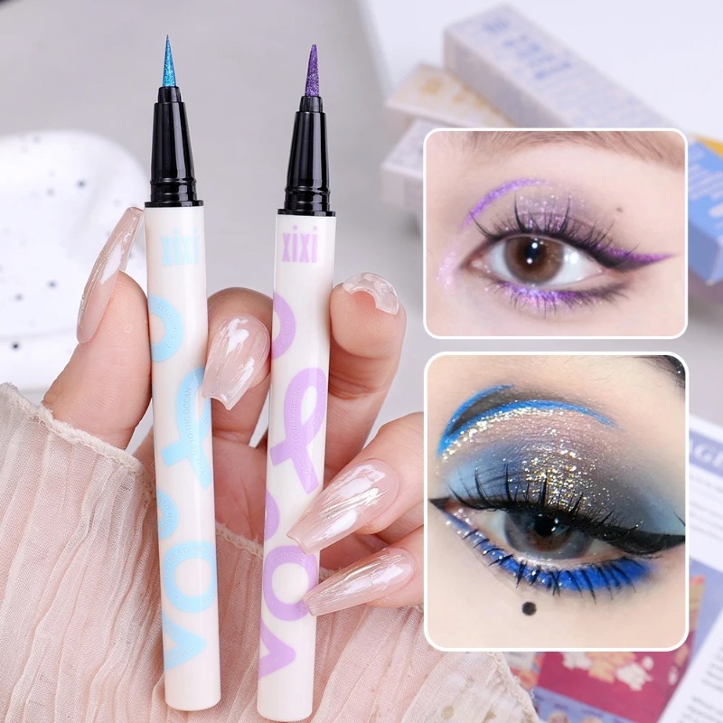 6 Colors Ultra-thin Pearlescen - Waterproof Liquid Eyeliner Pen ulasan dan harga