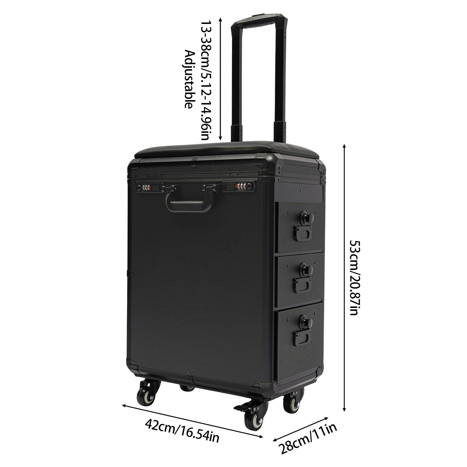 Rolling Makeup Case with Combi - Makeup ulasan dan harga