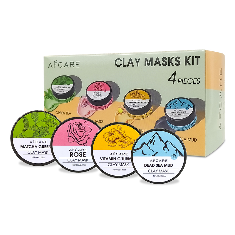 4 Pcs Clay Face Mask Set - Tur - Green Tea Cleansing Clay Mask ulasan dan harga