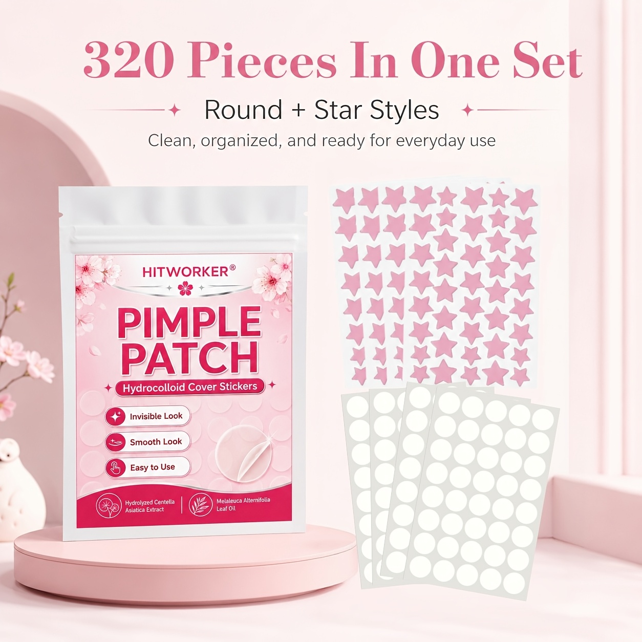 320PCS Invisible Hydrocolloid  - Hydrocolloid Pimple Patch ulasan dan harga