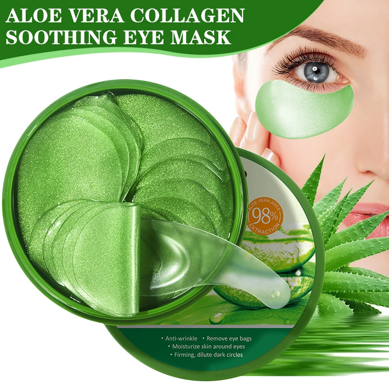 60pcs Aloe Vera Collagen Eye M - Collagen Under Eye Patches ulasan dan harga