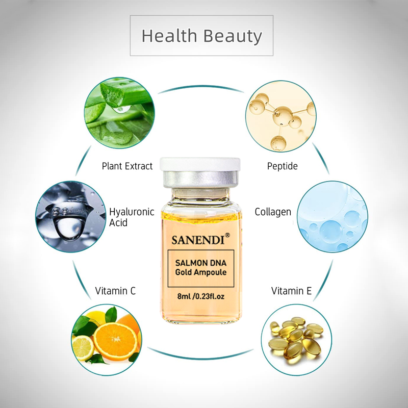 4/12Vials Salmon DNA Serum BBG - Hyaluronic Acid Facial Serum ulasan dan harga