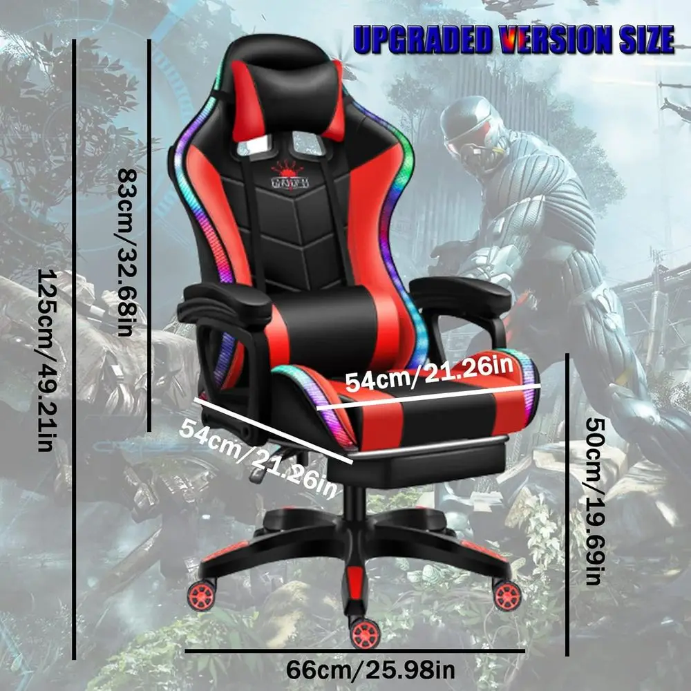 Ergonomic High-Back Gaming Cha - Massage ulasan dan harga