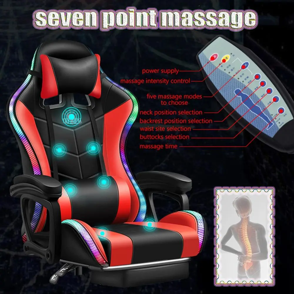 Ergonomic High-Back Gaming Cha - Massage ulasan dan harga