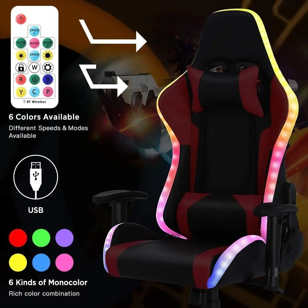 Ergonomic High-Back Gaming Cha - Massage ulasan dan harga