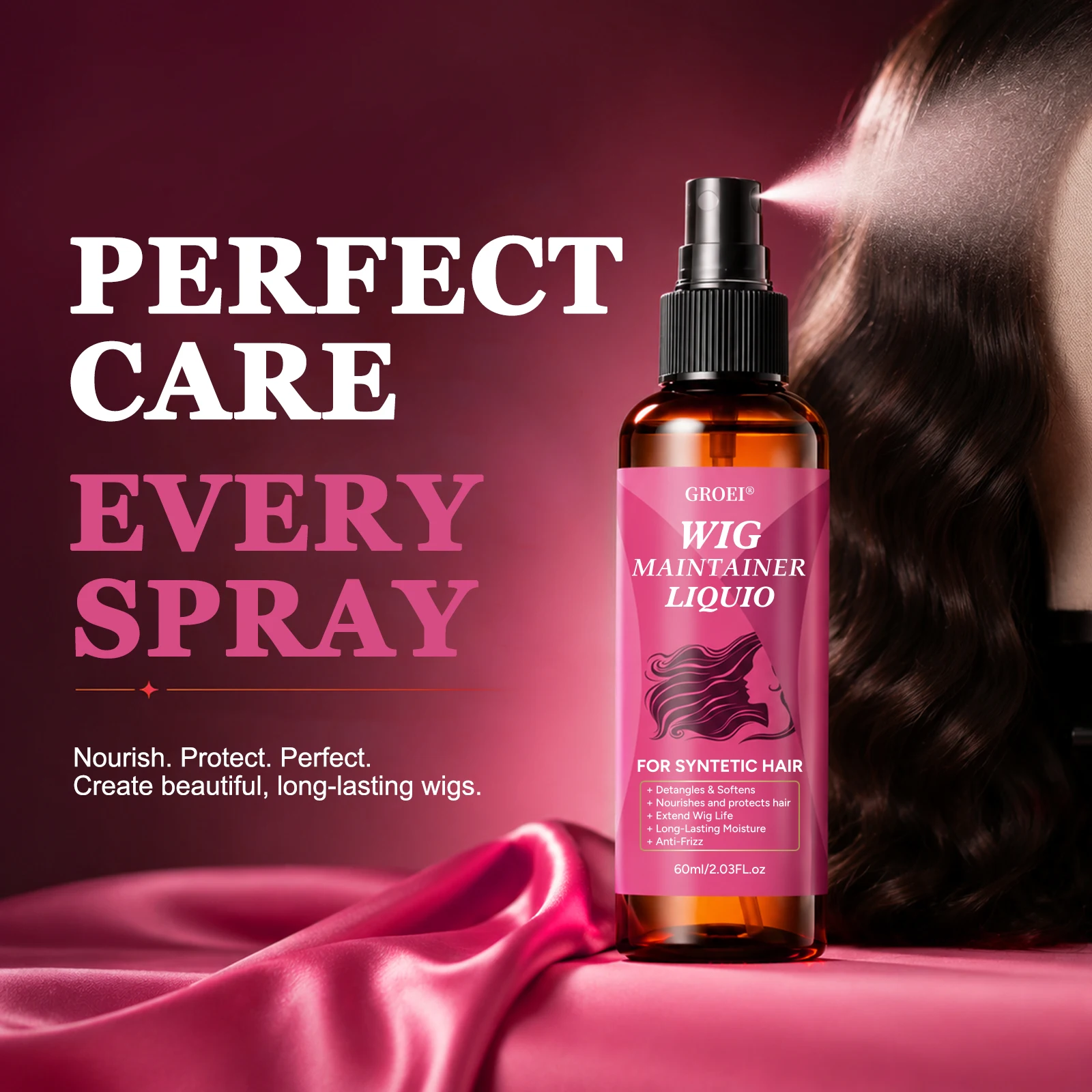 GROEI Anti‑Frizz Wig Maintaine - Hair Care ulasan dan harga