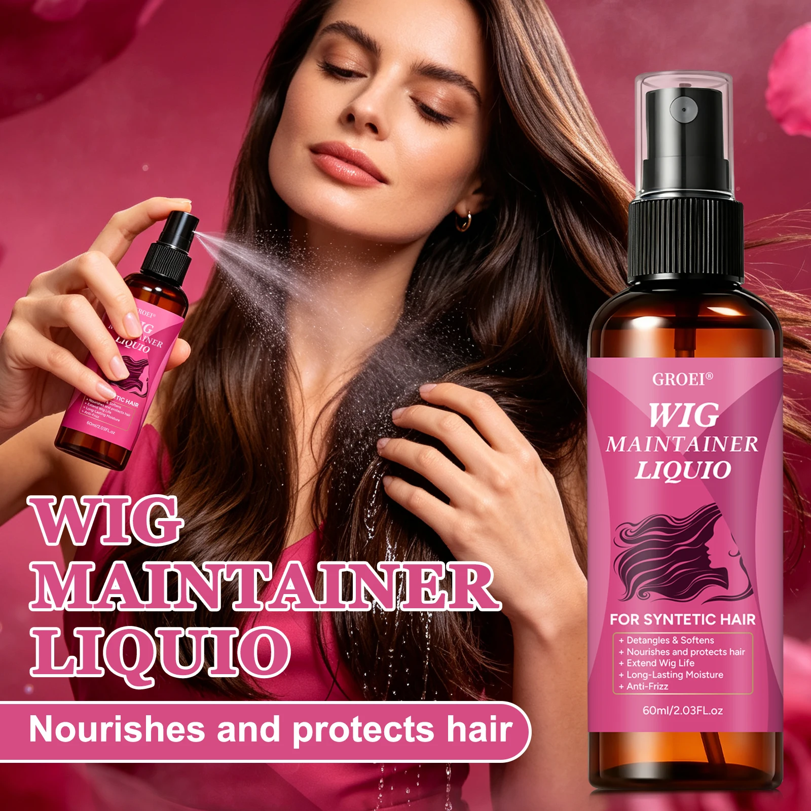 GROEI Anti‑Frizz Wig Maintaine - Hair Care ulasan dan harga