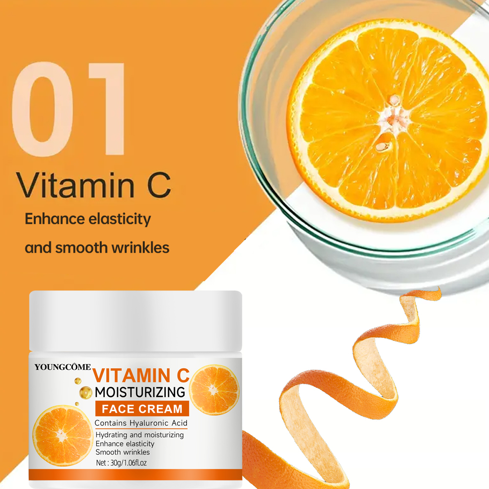 Vitamin C Moisturising Cream R - Hyaluronic Acid Facial Serum ulasan dan harga