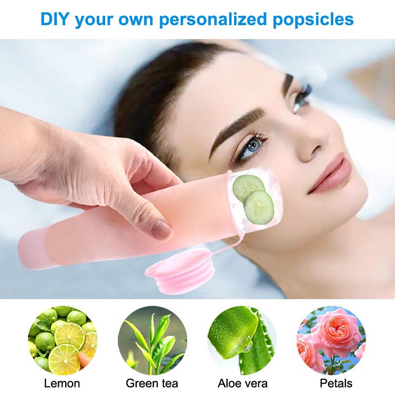 1PC Silicone Cube Tray Shape I - Face Ice Roller Puffiness ulasan dan harga