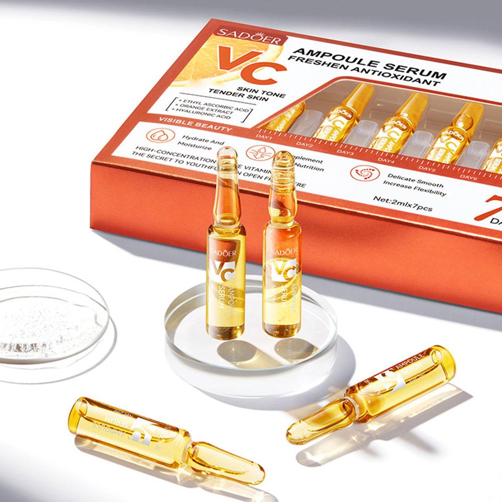 2ml*7 Vials/Box Vitamin C Ampo - Hyaluronic Acid Facial Serum ulasan dan harga