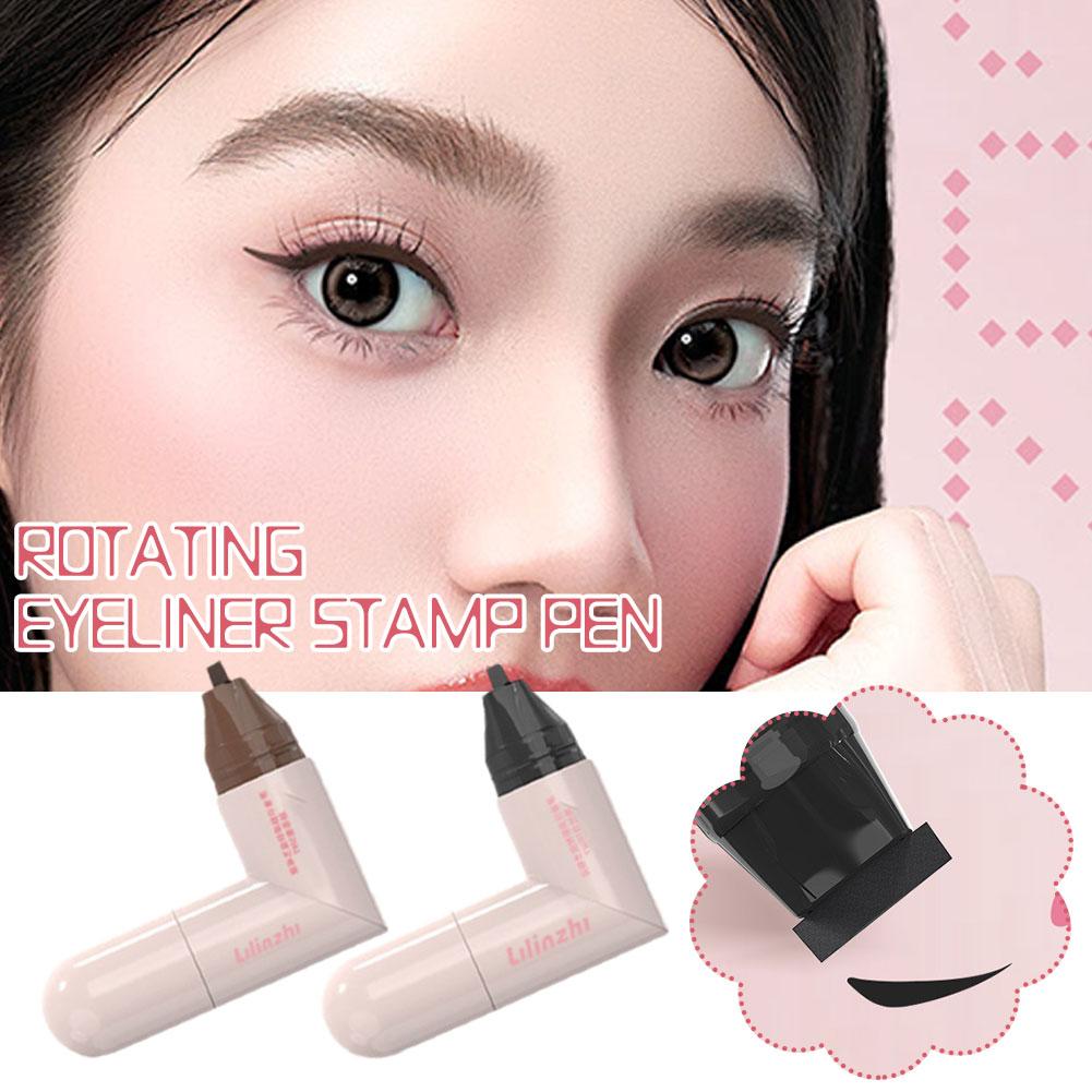 DIY Rotate Eyeliner Stamp Inte - Waterproof Liquid Eyeliner Pen ulasan dan harga