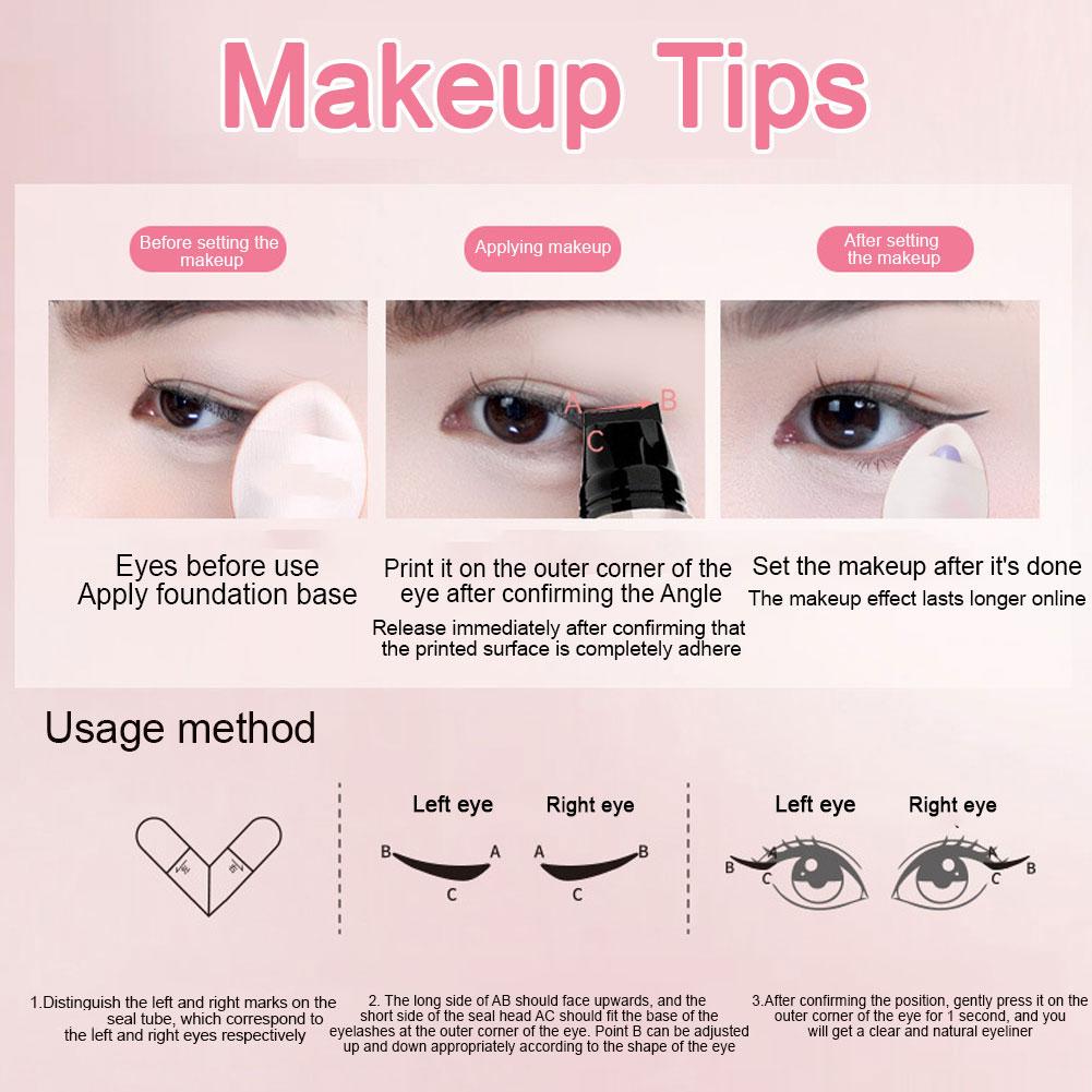DIY Rotate Eyeliner Stamp Inte - Waterproof Liquid Eyeliner Pen ulasan dan harga
