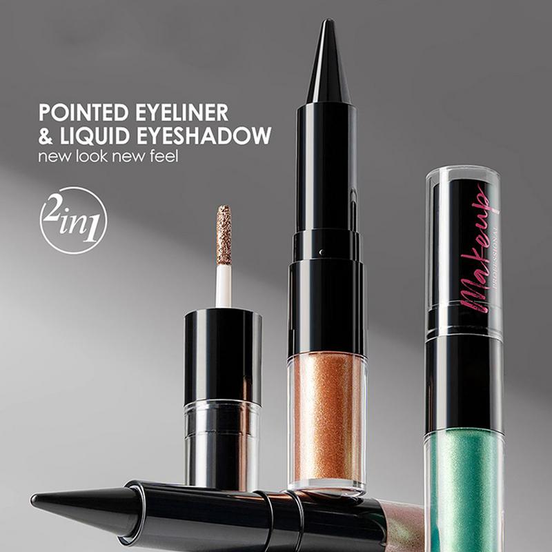 2 in1 Colorful Liquid Eyeshado - Waterproof Liquid Eyeliner Pen ulasan dan harga