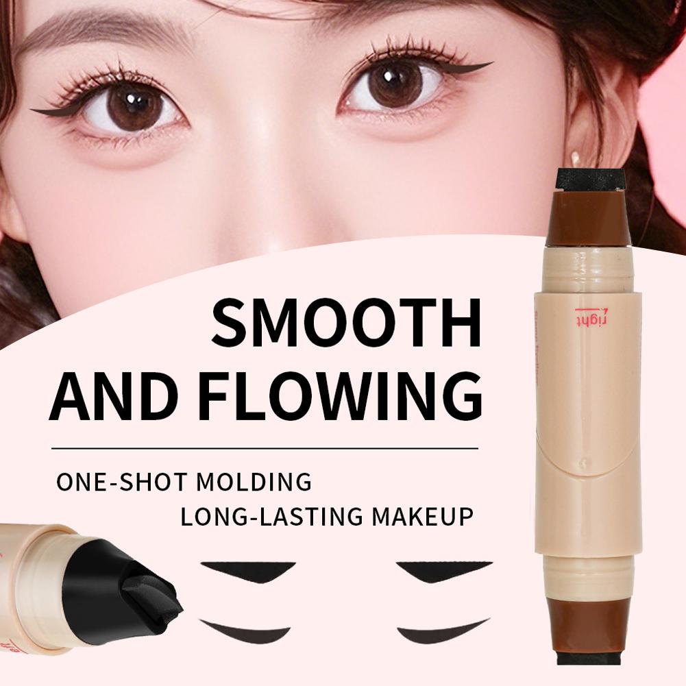 Rotate Eyeliner Stamp Pen Doub - Waterproof Liquid Eyeliner Pen ulasan dan harga