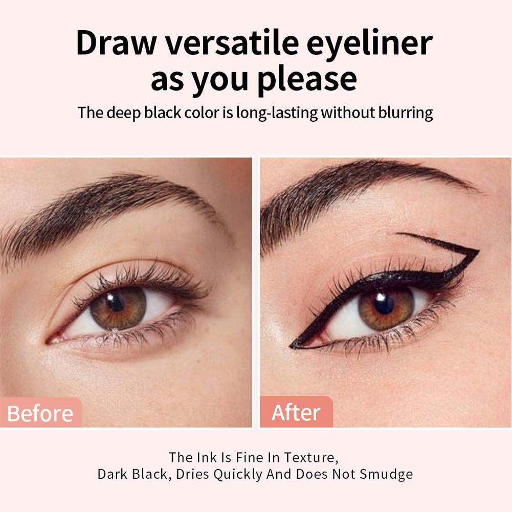 Rotate Eyeliner Stamp Pen Doub - Waterproof Liquid Eyeliner Pen ulasan dan harga