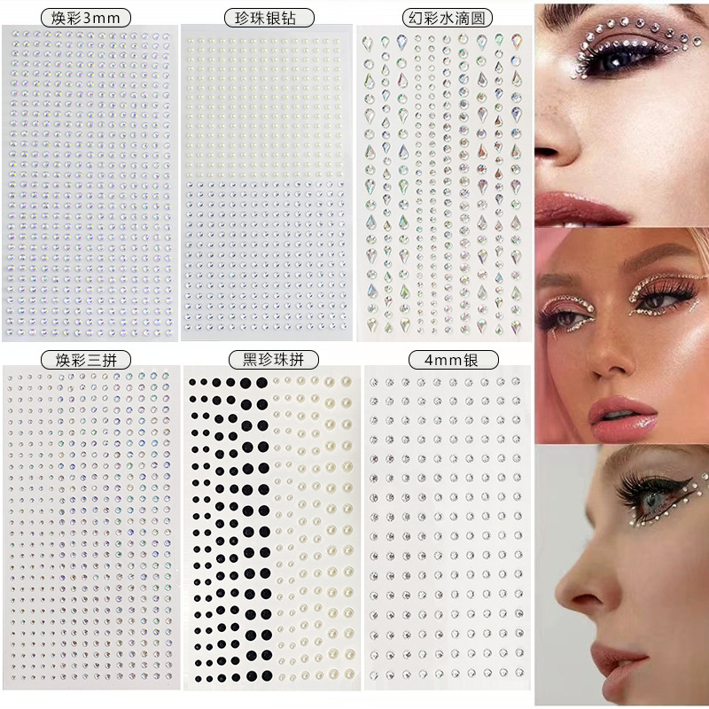 White Rhinestones 2mm 3mm 4mm  - Nail Art ulasan dan harga