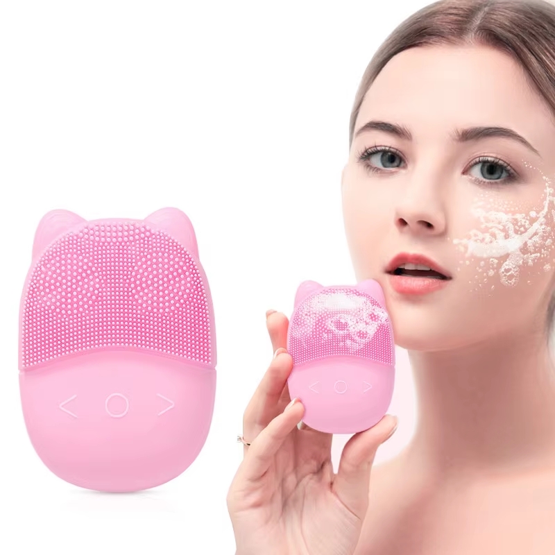 Ultrasonic Electric Facial Cle - Silicone Face Scrubber Electric ulasan dan harga