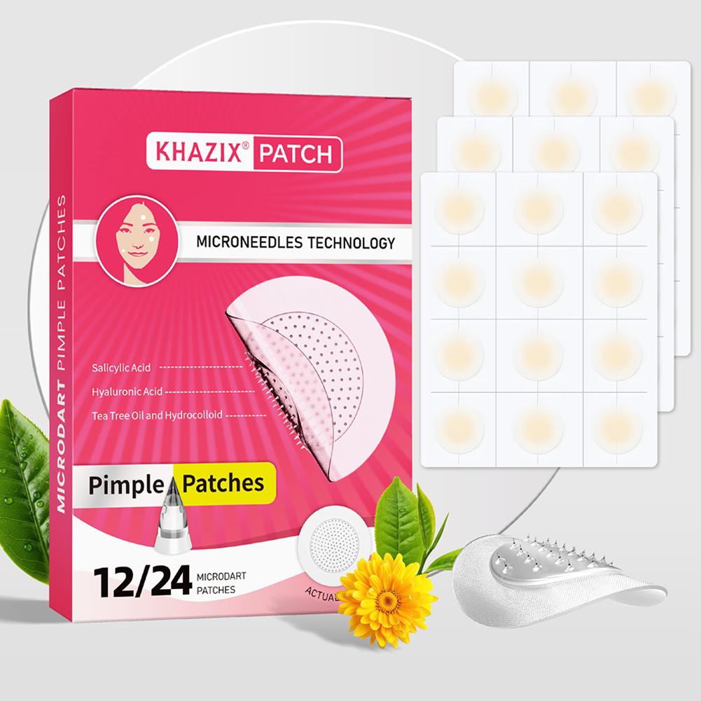 12/24PCS Micro Needle Pimple P - Hydrocolloid Pimple Patch ulasan dan harga