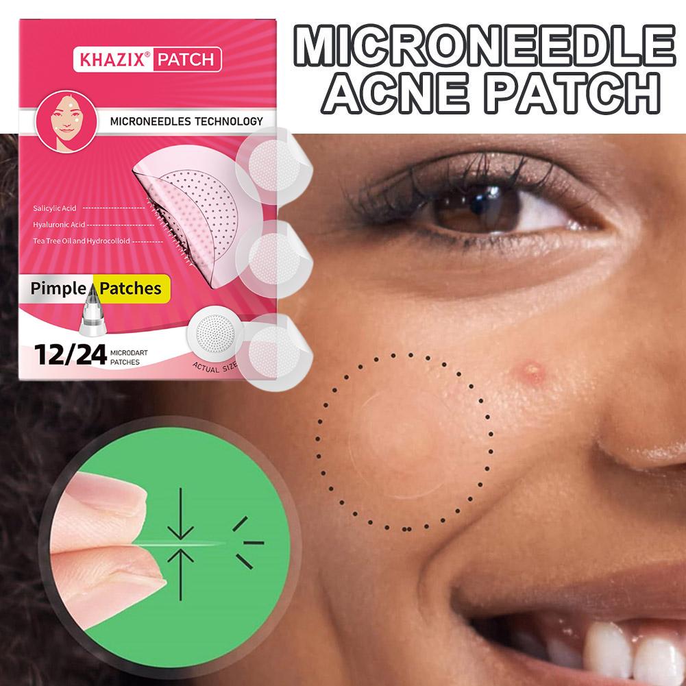 12/24PCS Micro Needle Pimple P - Hydrocolloid Pimple Patch ulasan dan harga
