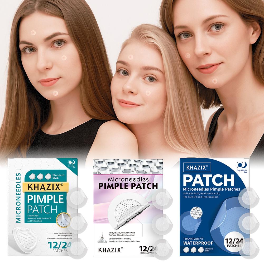 12/24PCS Micro Needle Pimple P - Hydrocolloid Pimple Patch ulasan dan harga