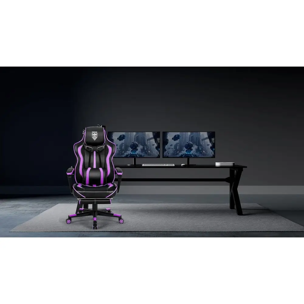 Ergonomic Reclining Gaming Cha - Massage ulasan dan harga