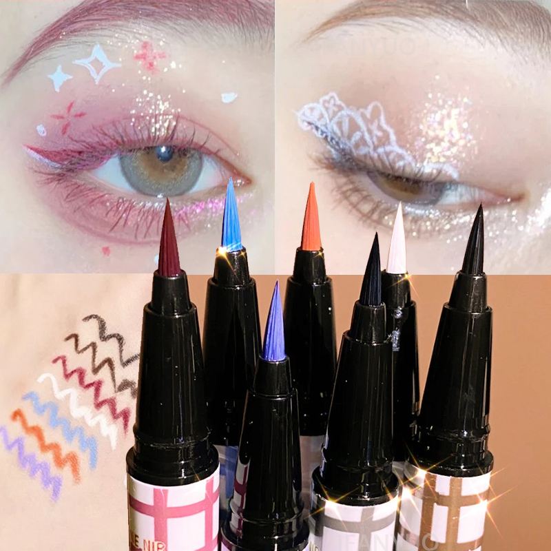 Colorful Liquid Eyeliner Penci - Waterproof Liquid Eyeliner Pen ulasan dan harga