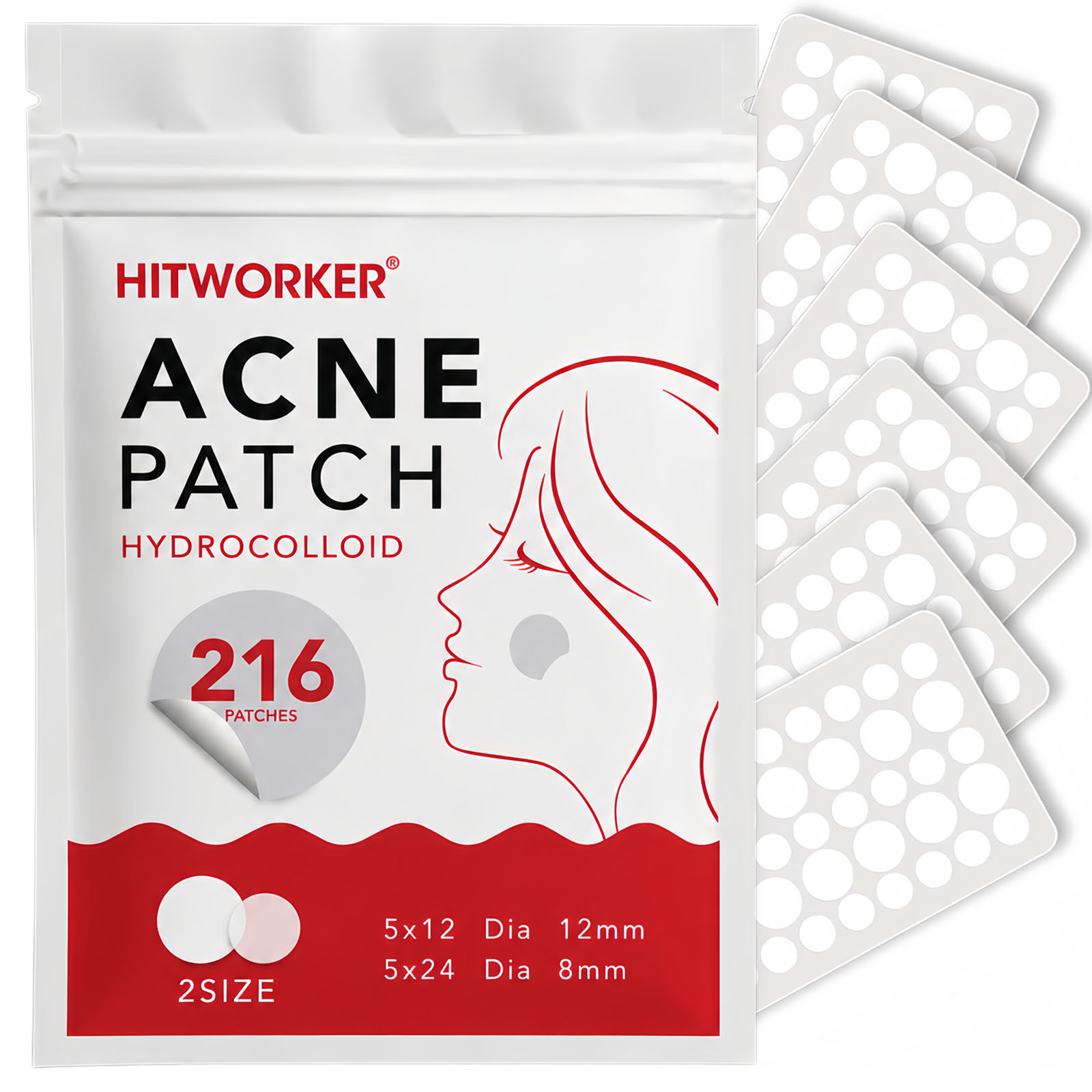 216pcs Hydrocolloid Pimple Pat - Hydrocolloid Pimple Patch ulasan dan harga