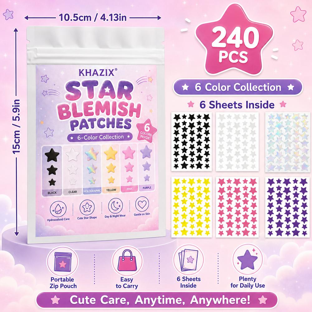 240PCS Star Pimple Patches For - Hydrocolloid Pimple Patch ulasan dan harga