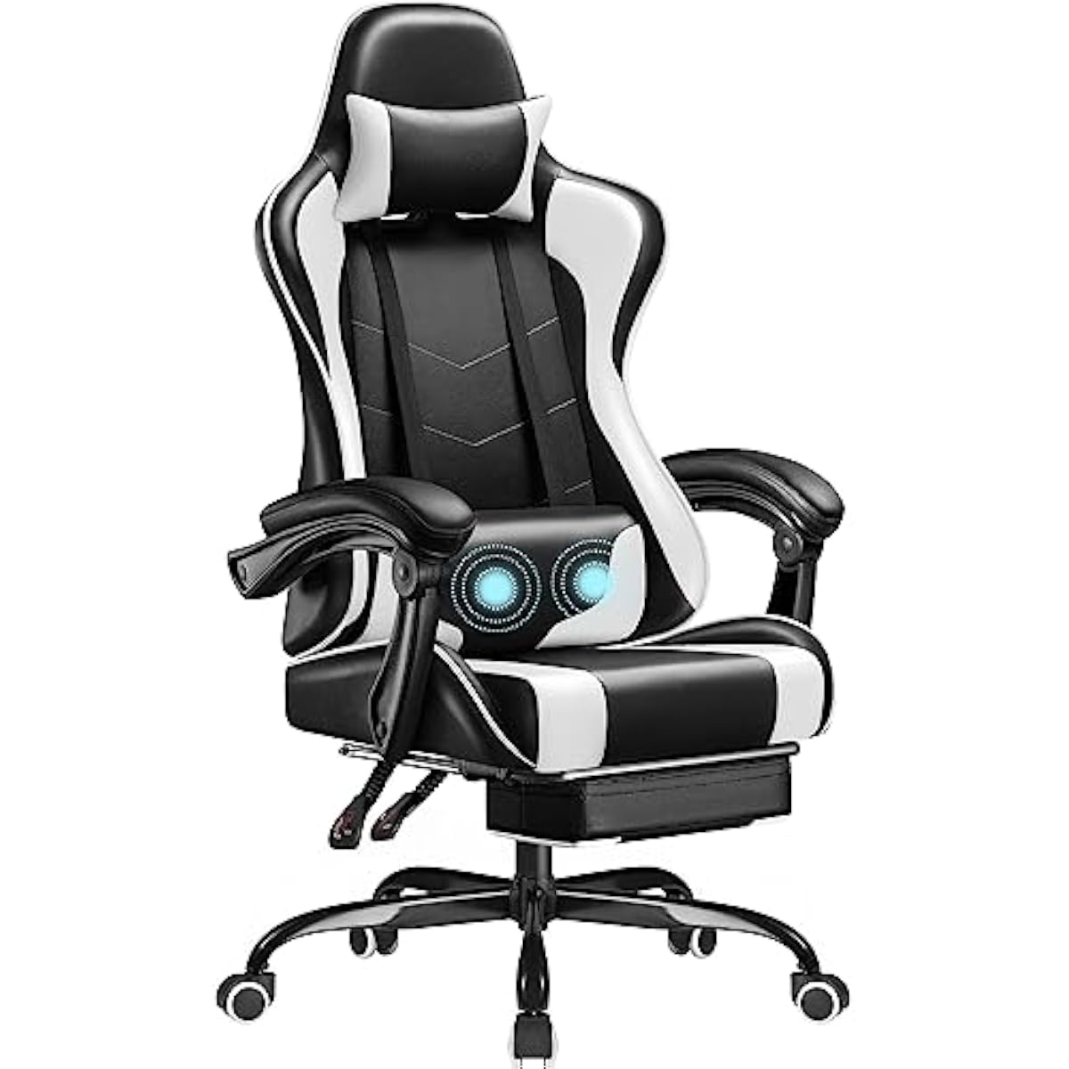 Gaming Chair with Adjustable H - Massage ulasan dan harga