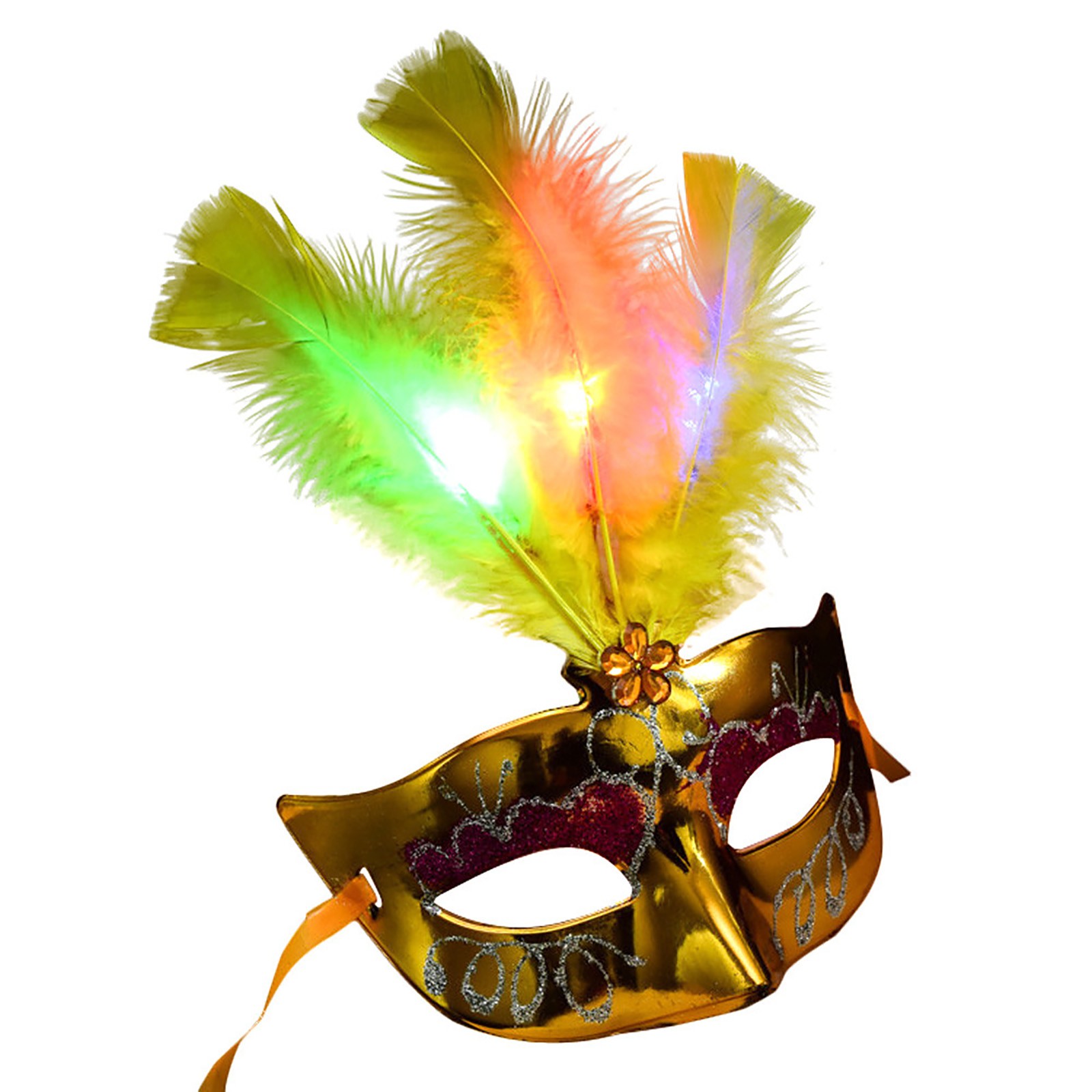 Glowing Feather LED Masks Veni - Led Light Therapy Face Mask ulasan dan harga
