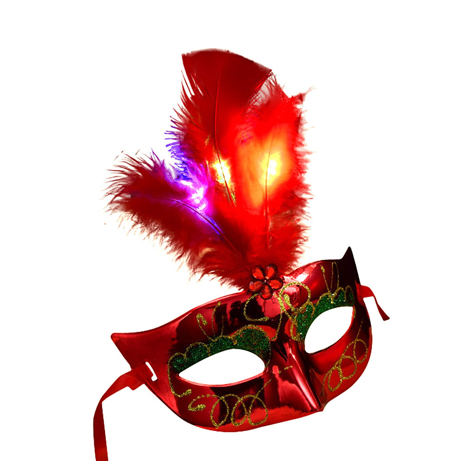 Glowing Feather LED Masks Veni - Led Light Therapy Face Mask ulasan dan harga