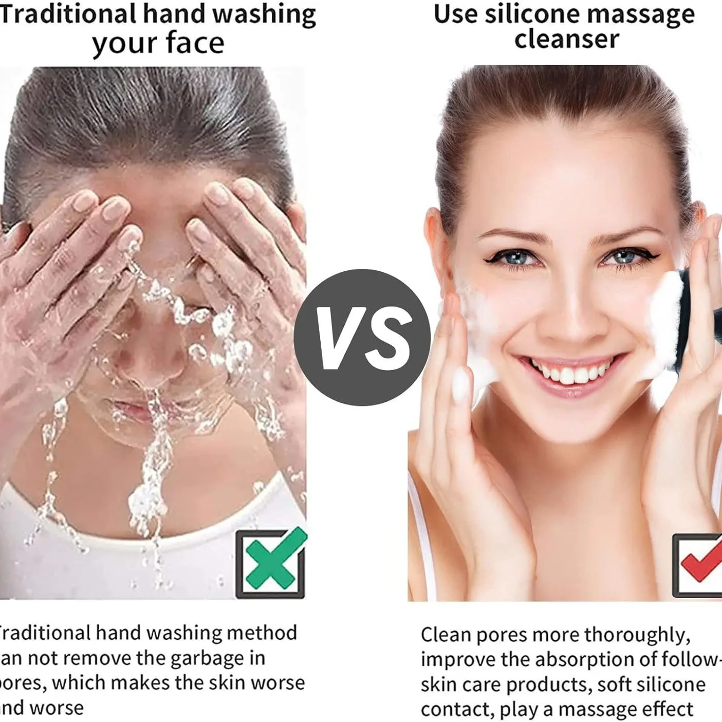 Silicone Face Scrubber for Men - Silicone Face Scrubber Electric ulasan dan harga