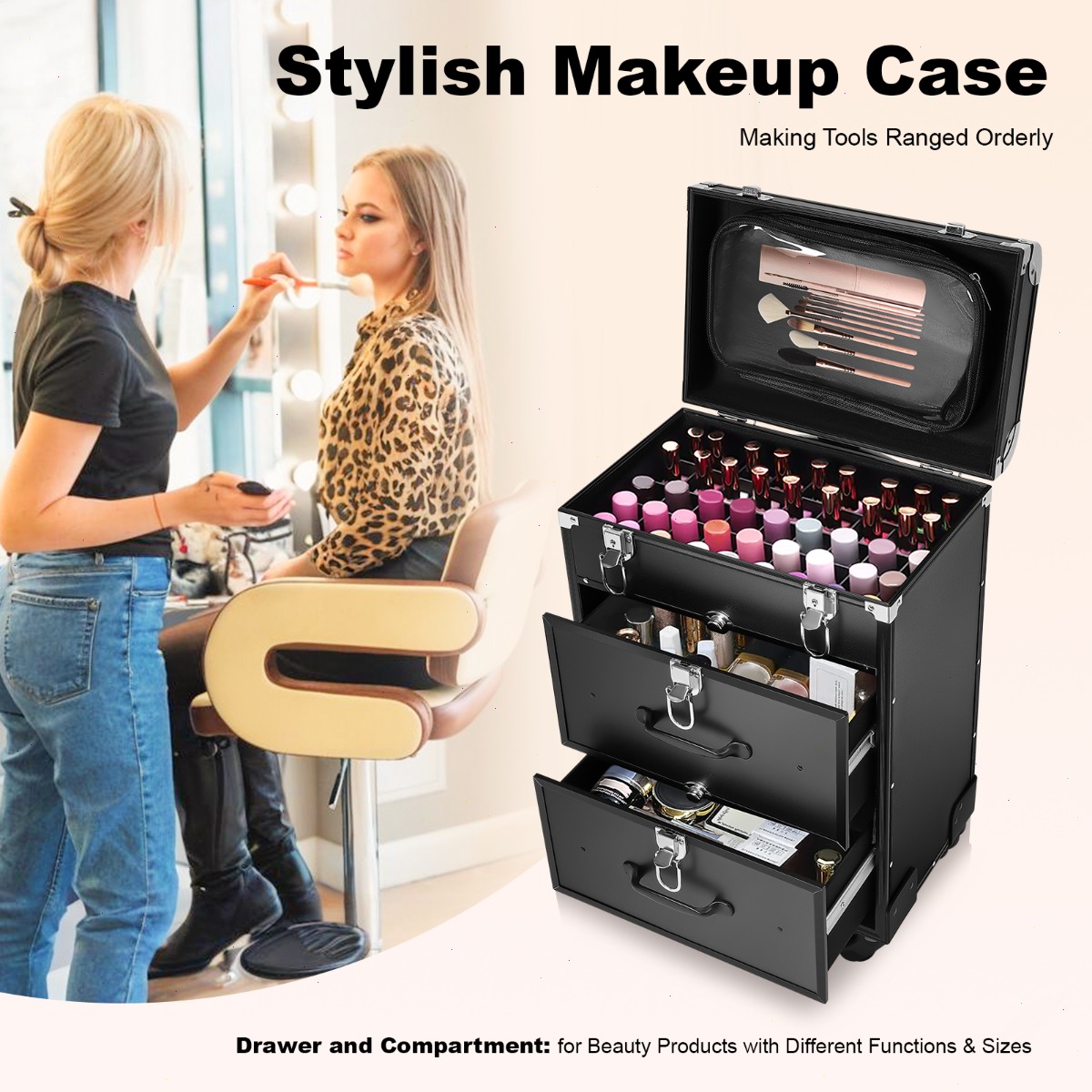 Professional Makeup Train Case - Makeup ulasan dan harga