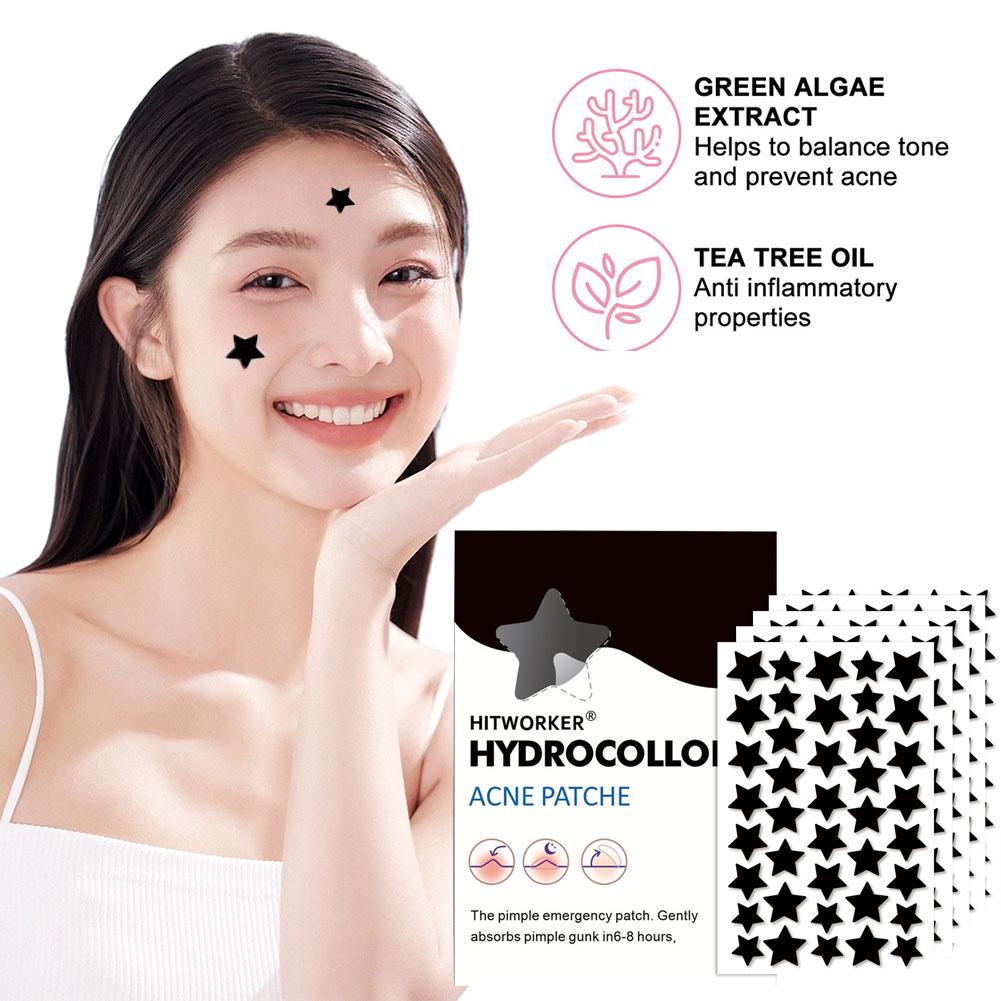 200/400Pcs Black Star Hydrocol - Hydrocolloid Pimple Patch ulasan dan harga