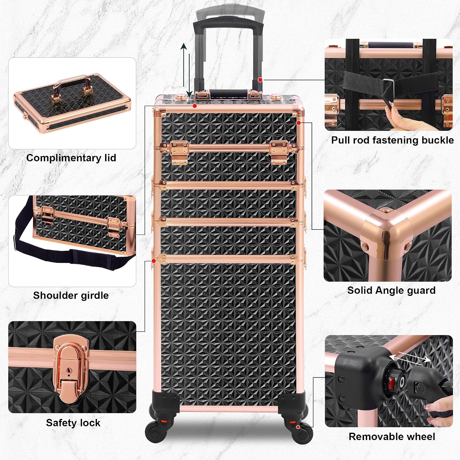 Rolling Makeup Case Makeup Tra - Makeup ulasan dan harga