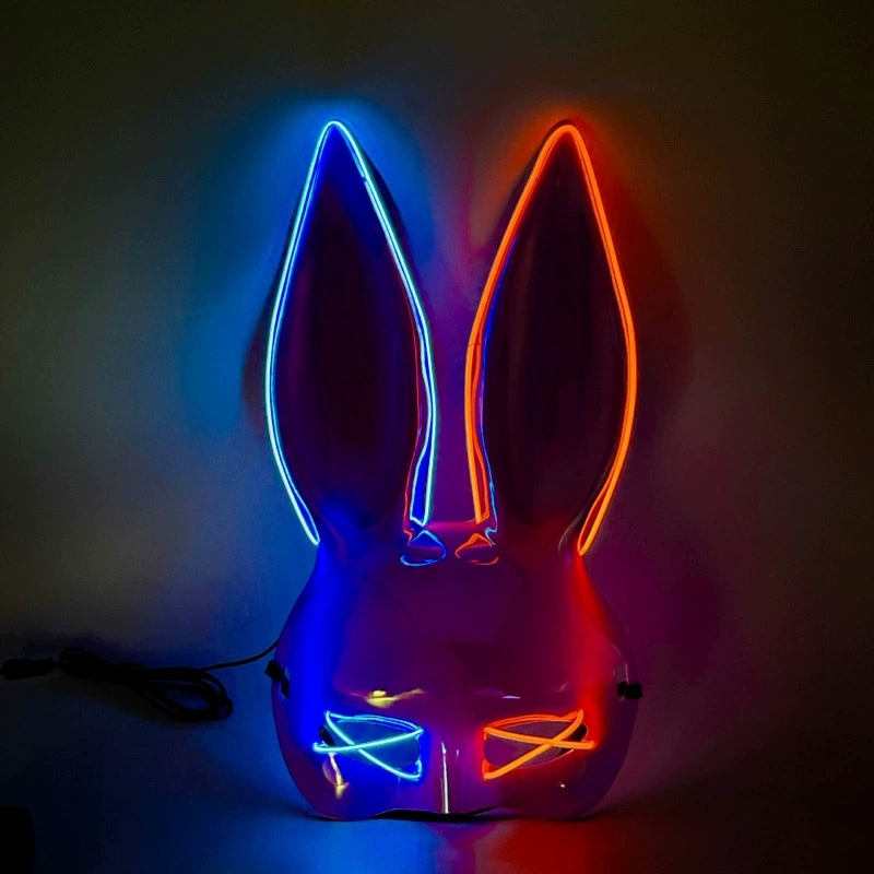 Glowing Bunny Girl Led Light U - Led Light Therapy Face Mask ulasan dan harga