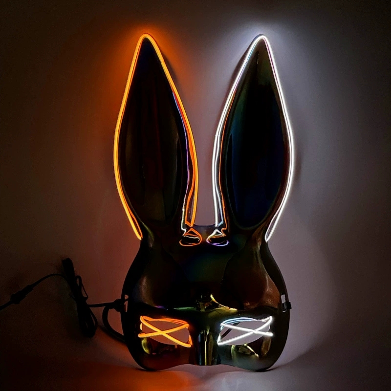Glowing Bunny Girl Led Light U - Led Light Therapy Face Mask ulasan dan harga