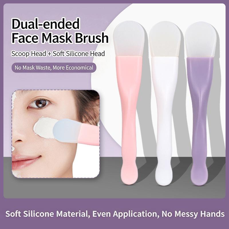 【M】1/2/3Pcs Dual Ended Silicon - Silicone Face Scrubber Electric ulasan dan harga