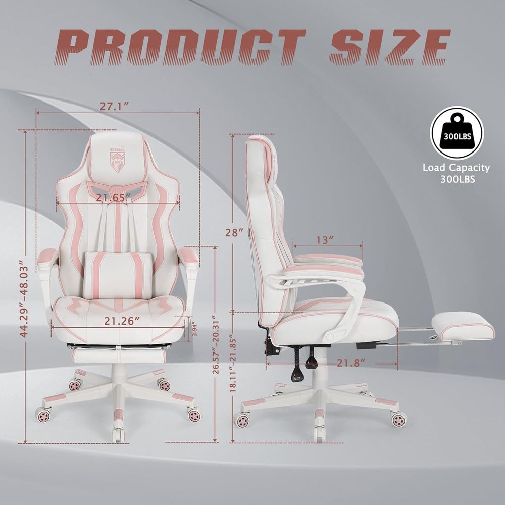 Ergonomic High-Back Gaming Cha - Massage ulasan dan harga
