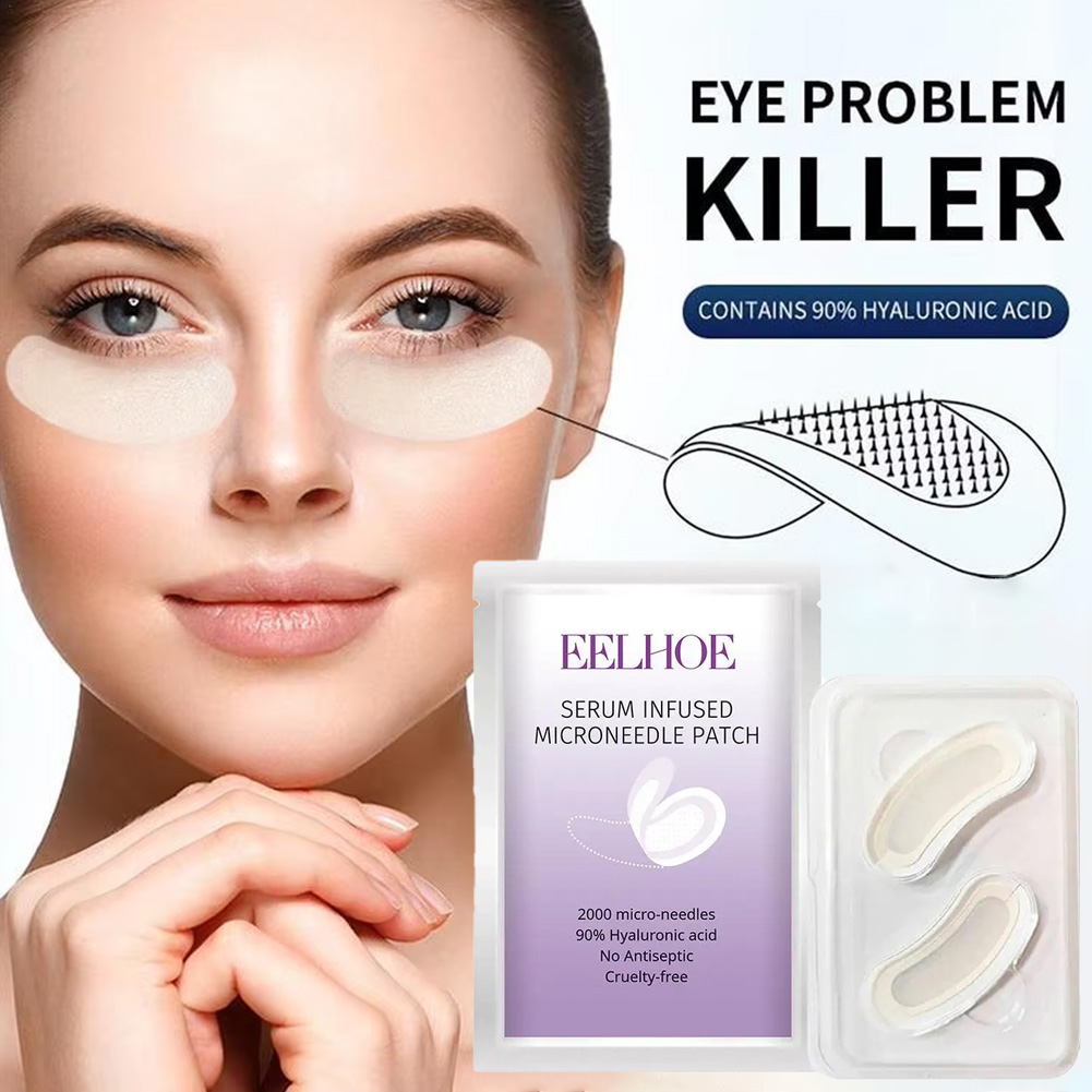 1 Pair Micro-needle Eye Patch  - Collagen Under Eye Patches ulasan dan harga